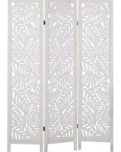Hot Beliani Divisorio per ambienti a 3 pannelli MELAGO 122 cm 170 cm Bianco