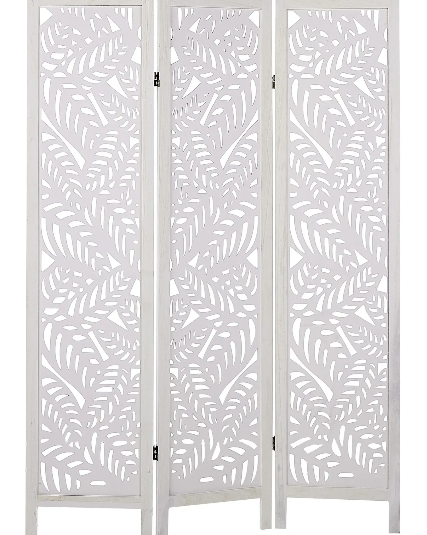 Hot Beliani Divisorio per ambienti a 3 pannelli MELAGO 122 cm 170 cm Bianco