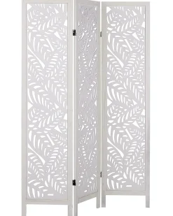 Hot Beliani Divisorio per ambienti a 3 pannelli MELAGO 122 cm 170 cm Bianco