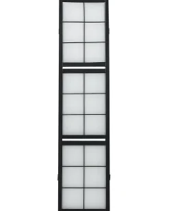Outlet Beliani Divisorio per ambienti a 4 pannelli GOMAGOI 120 cm 170 cm Nero