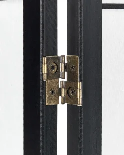 Outlet Beliani Divisorio per ambienti a 4 pannelli GOMAGOI 120 cm 170 cm Nero