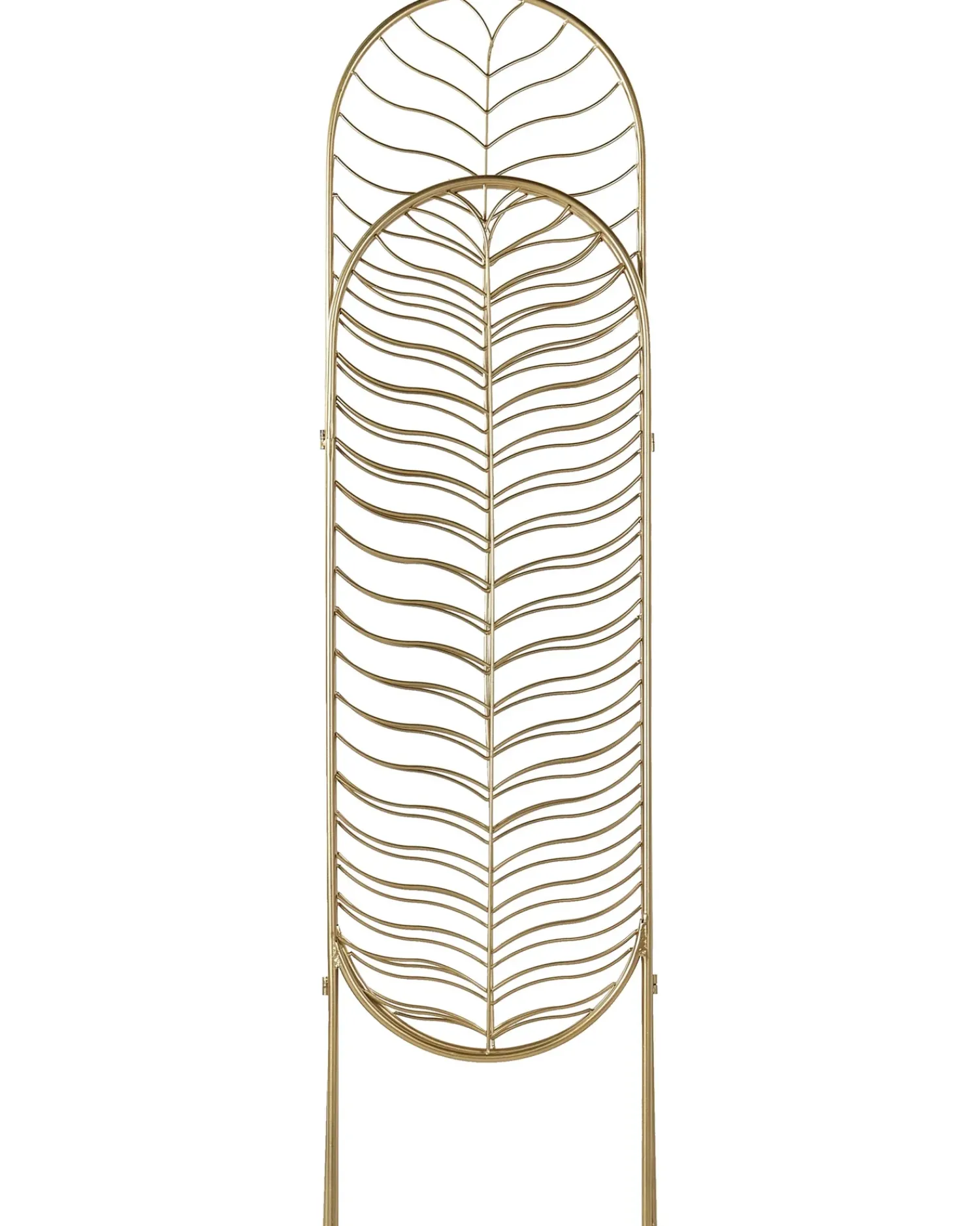 Discount Beliani Divisorio per ambienti a 3 pannelli PESCIA 120 cm 160 cm Oro