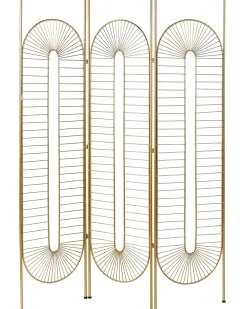 Best Beliani Divisorio per ambienti a 3 pannelli NOALE 135 cm 170 cm Oro