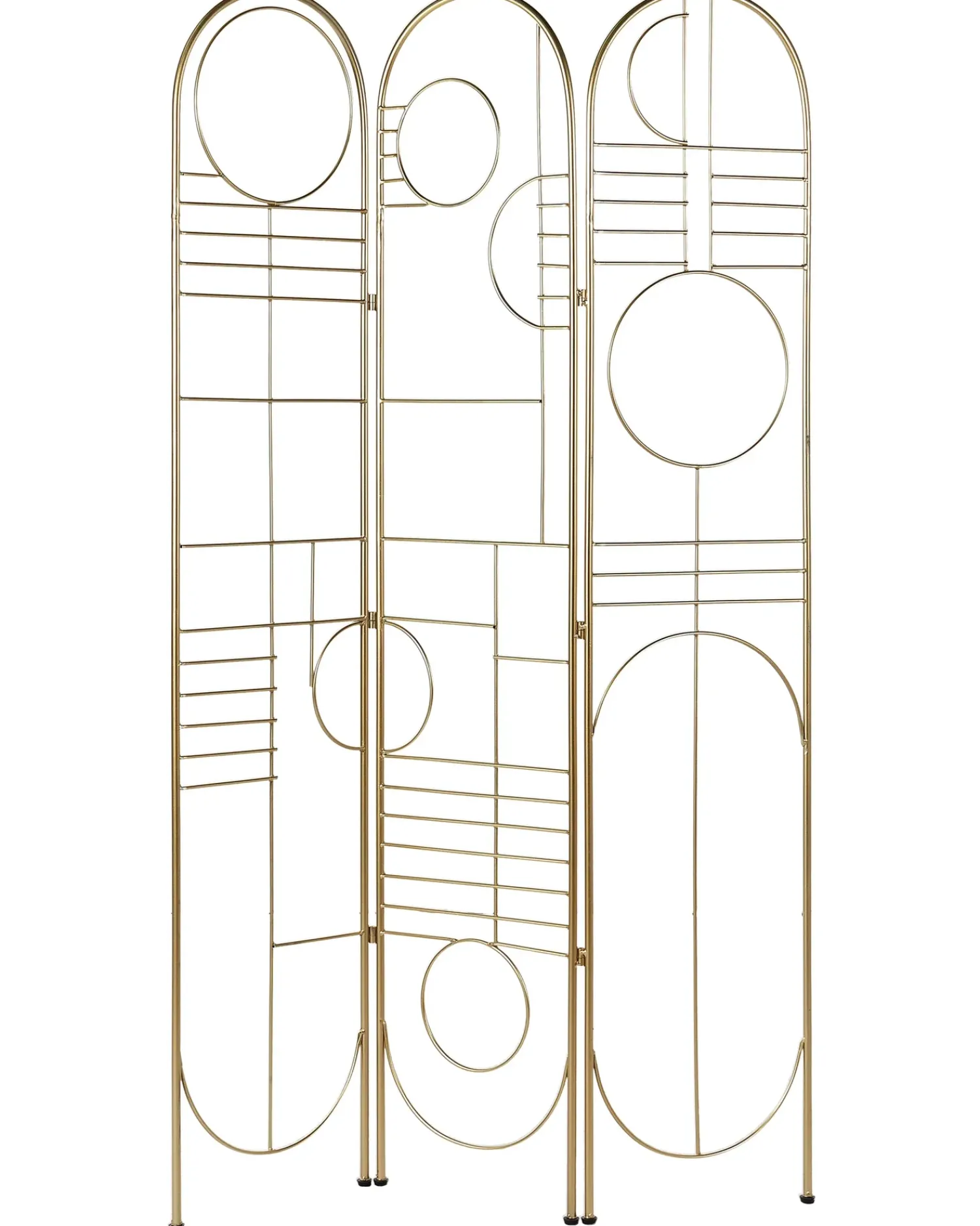 Sale Beliani Divisorio per ambienti a 3 pannelli TURANIA 100 cm 170 cm Oro