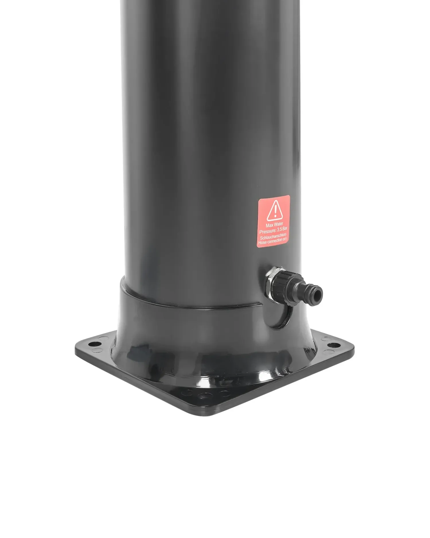 Clearance Beliani Doccia solare da esterno JUANILLO Nero Argento Nero