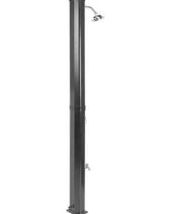 Outlet Beliani Doccia solare da esterno TOPOCALMA Argento Argento Nero
