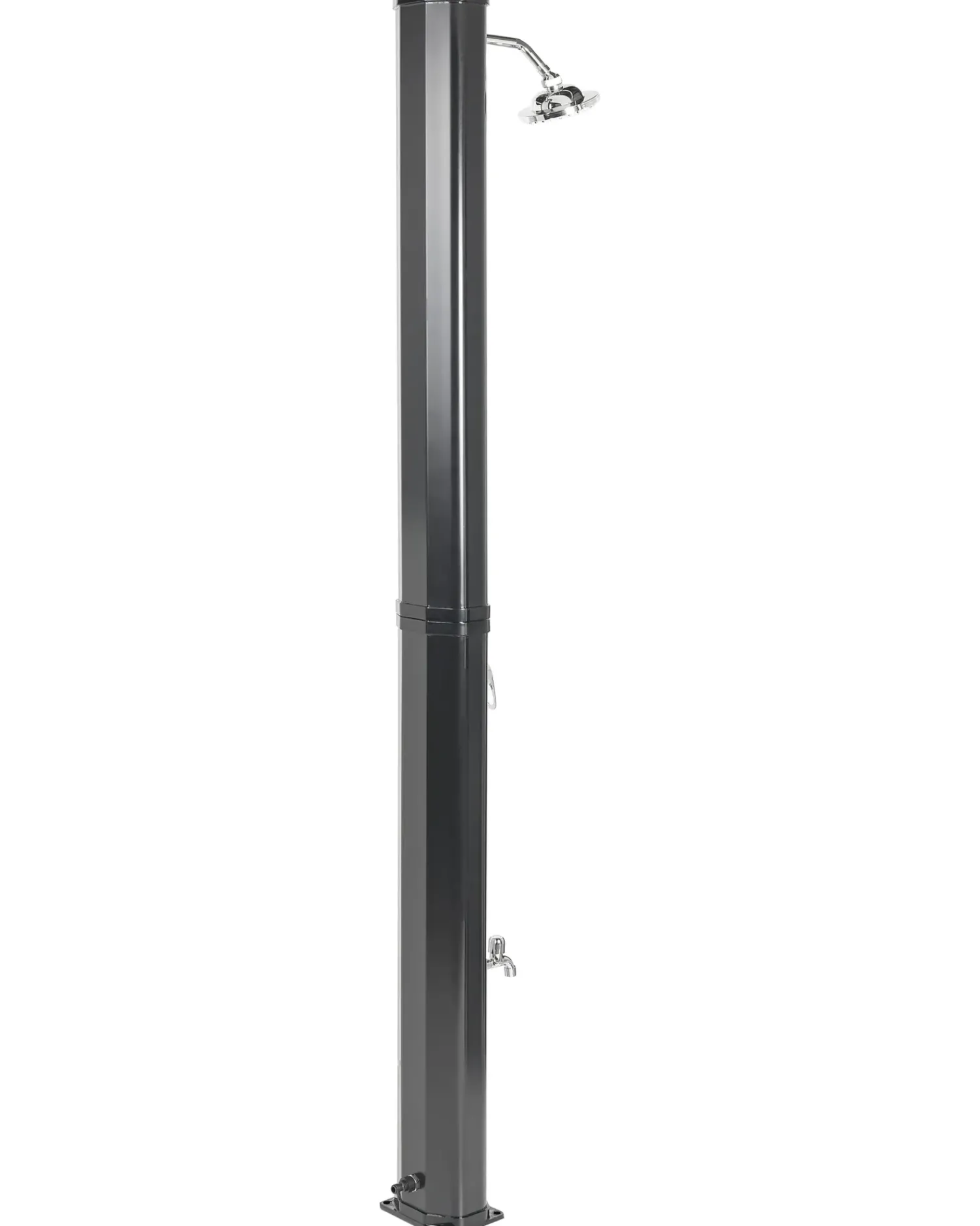 Outlet Beliani Doccia solare da esterno TOPOCALMA Argento Argento Nero