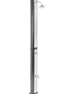 Outlet Beliani Doccia solare da esterno TOPOCALMA Argento Argento Nero
