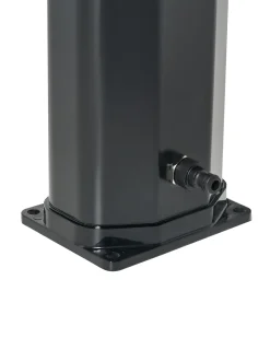 Outlet Beliani Doccia solare da esterno TOPOCALMA Argento Argento Nero