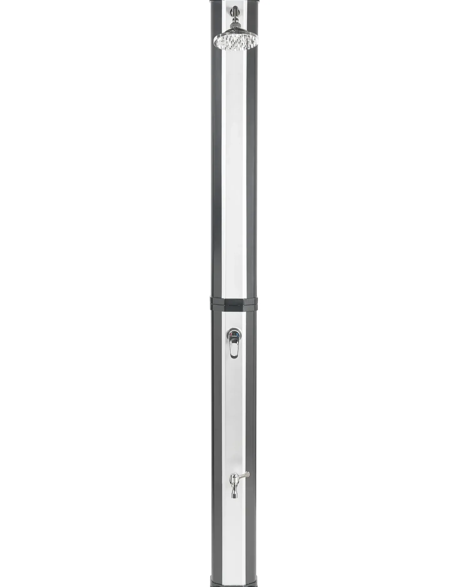 Outlet Beliani Doccia solare da esterno TOPOCALMA Argento Argento Nero
