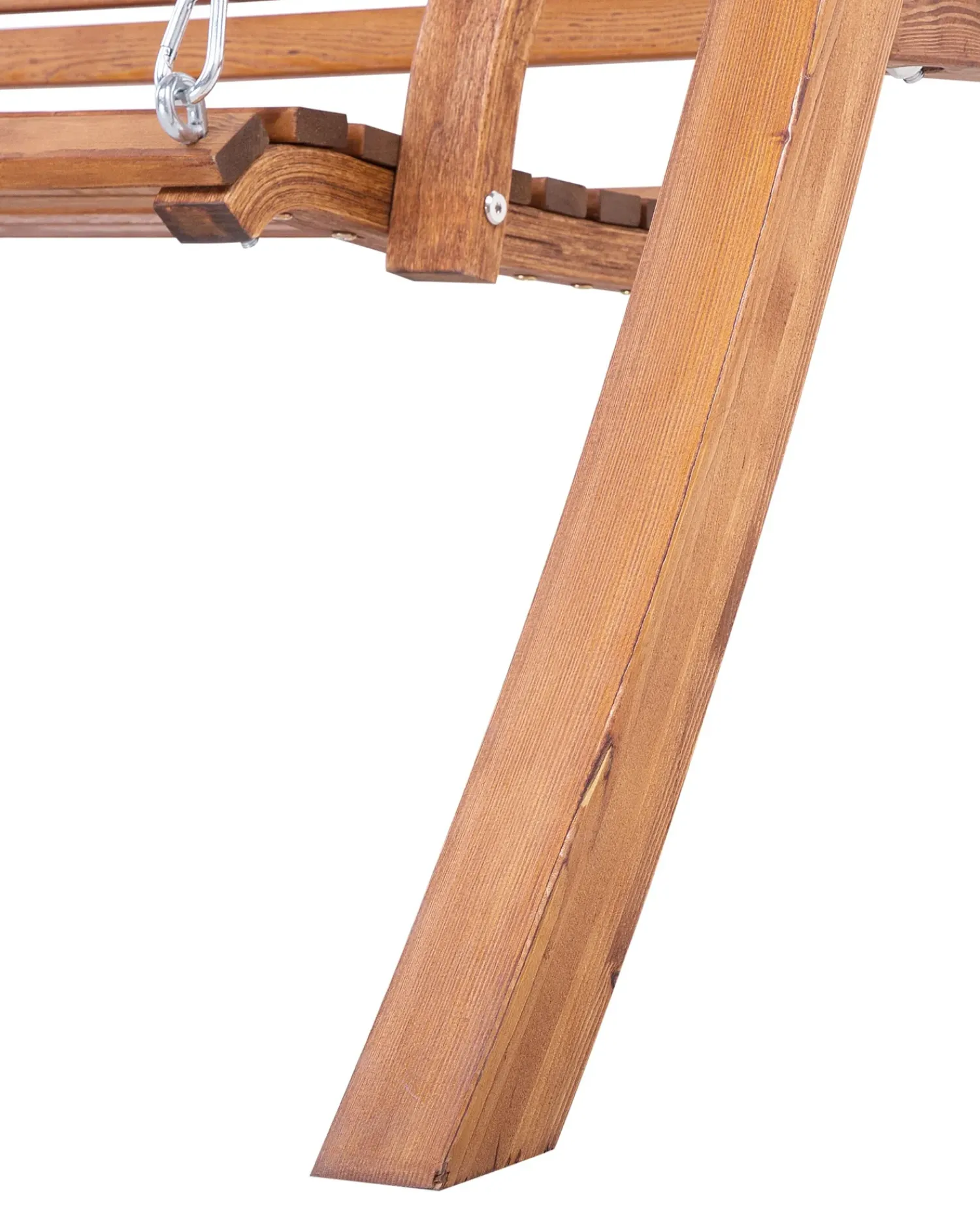 Outlet Beliani Dondolo da giardino ANDRIA Legno di larice Marrone Beige Marrone