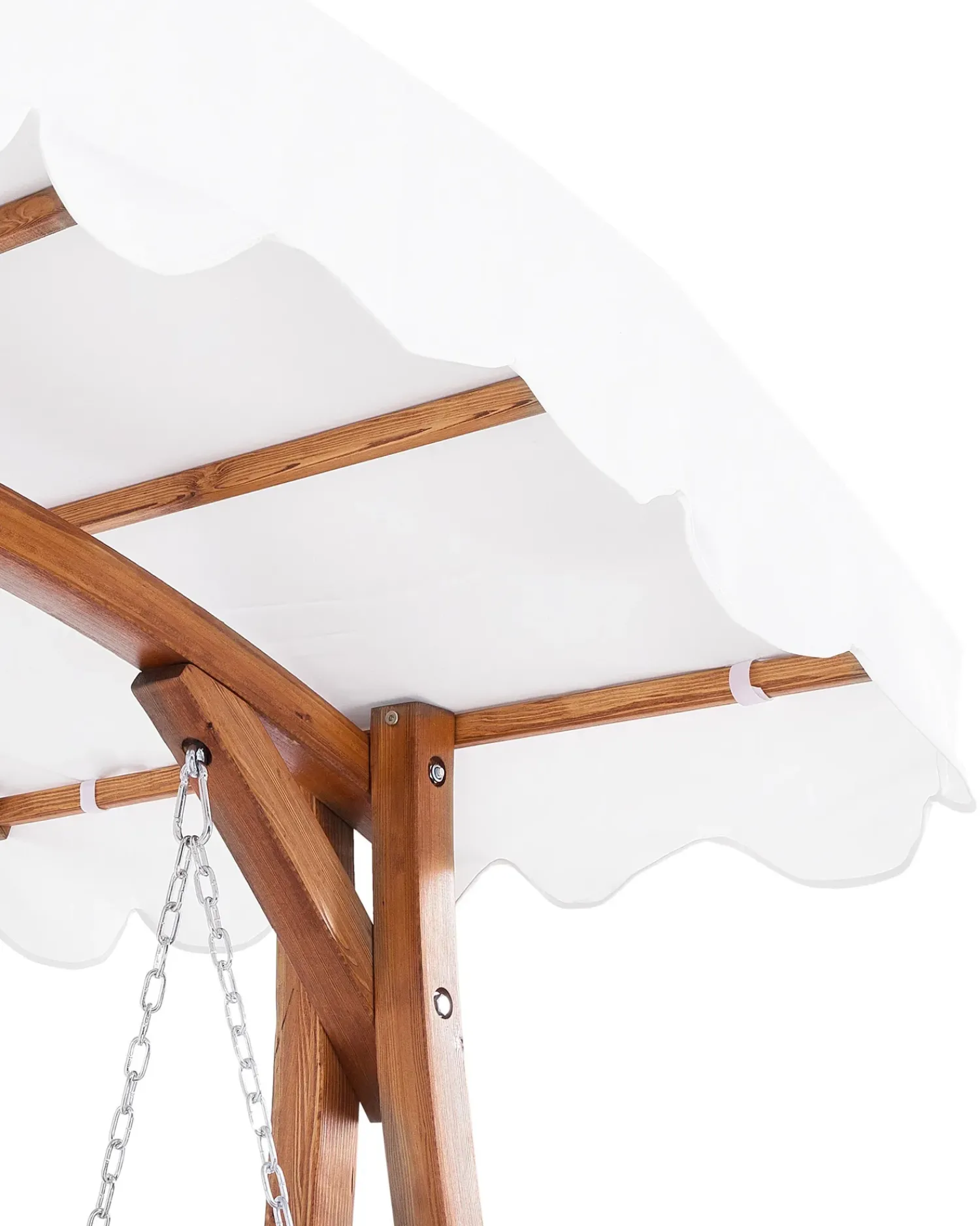 Outlet Beliani Dondolo da giardino ANDRIA Legno di larice Marrone Beige Marrone