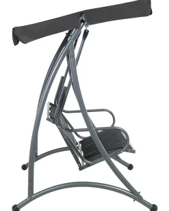 Discount Beliani Dondolo da giardino BOGART Metallo Nero