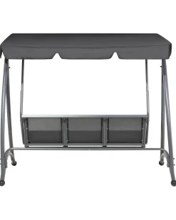 Discount Beliani Dondolo da giardino BOGART Metallo Nero