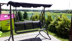 Discount Beliani Dondolo da giardino BOGART Metallo Nero