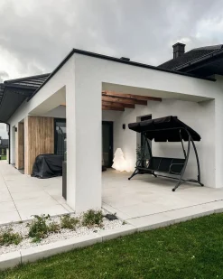 Discount Beliani Dondolo da giardino BOGART Metallo Nero