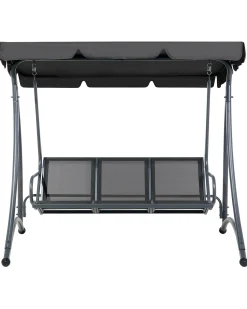 Discount Beliani Dondolo da giardino BOGART Metallo Nero