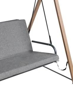 Discount Beliani Dondolo da giardino BONAGIA Metallo Grigio Marrone Grigio