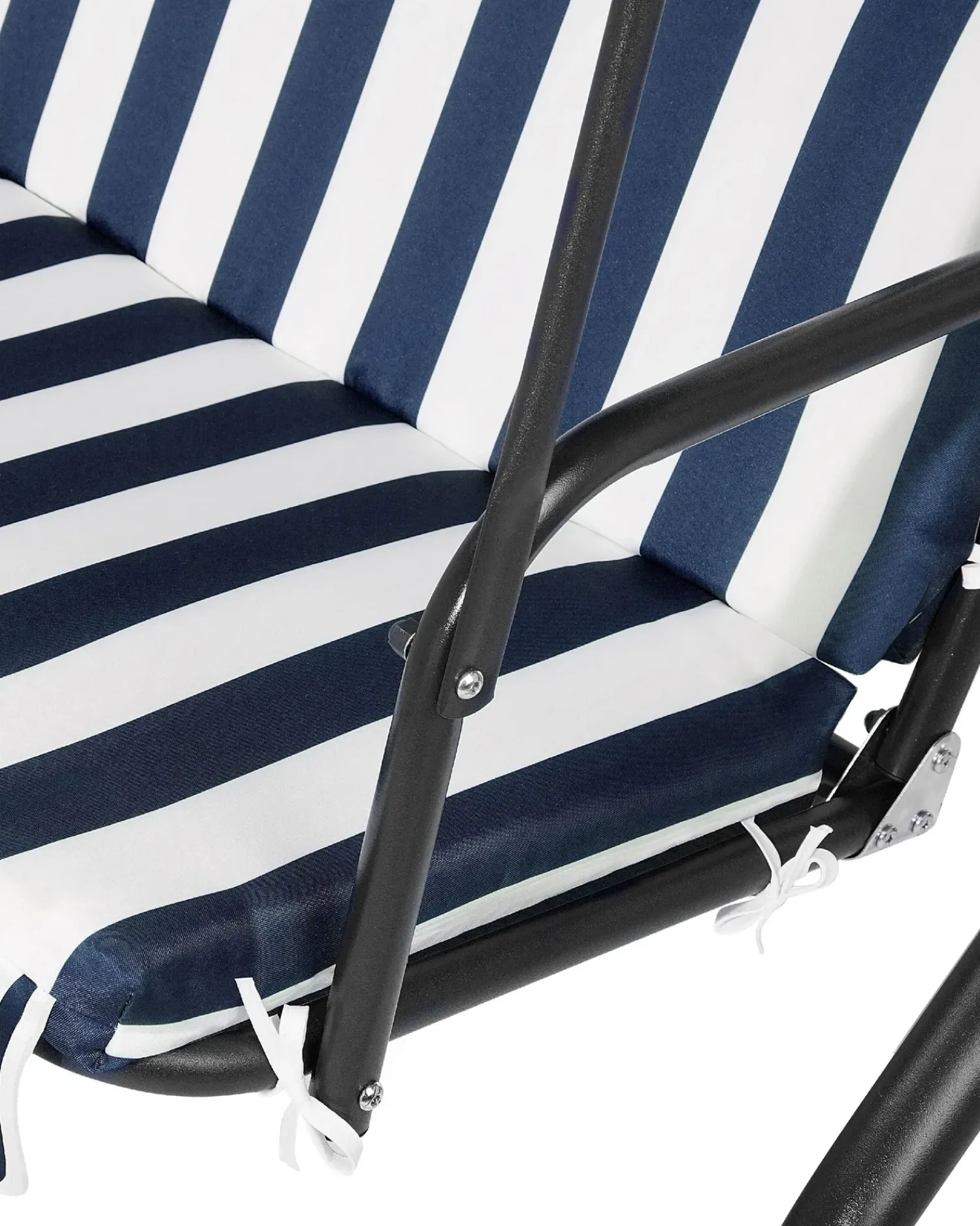 Online Beliani Dondolo da giardino CHAPLIN Metallo Blu scuro Bianco Blu