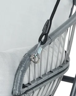 Discount Beliani Dondolo da giardino FIASTRA Metallo chiaro Grigio