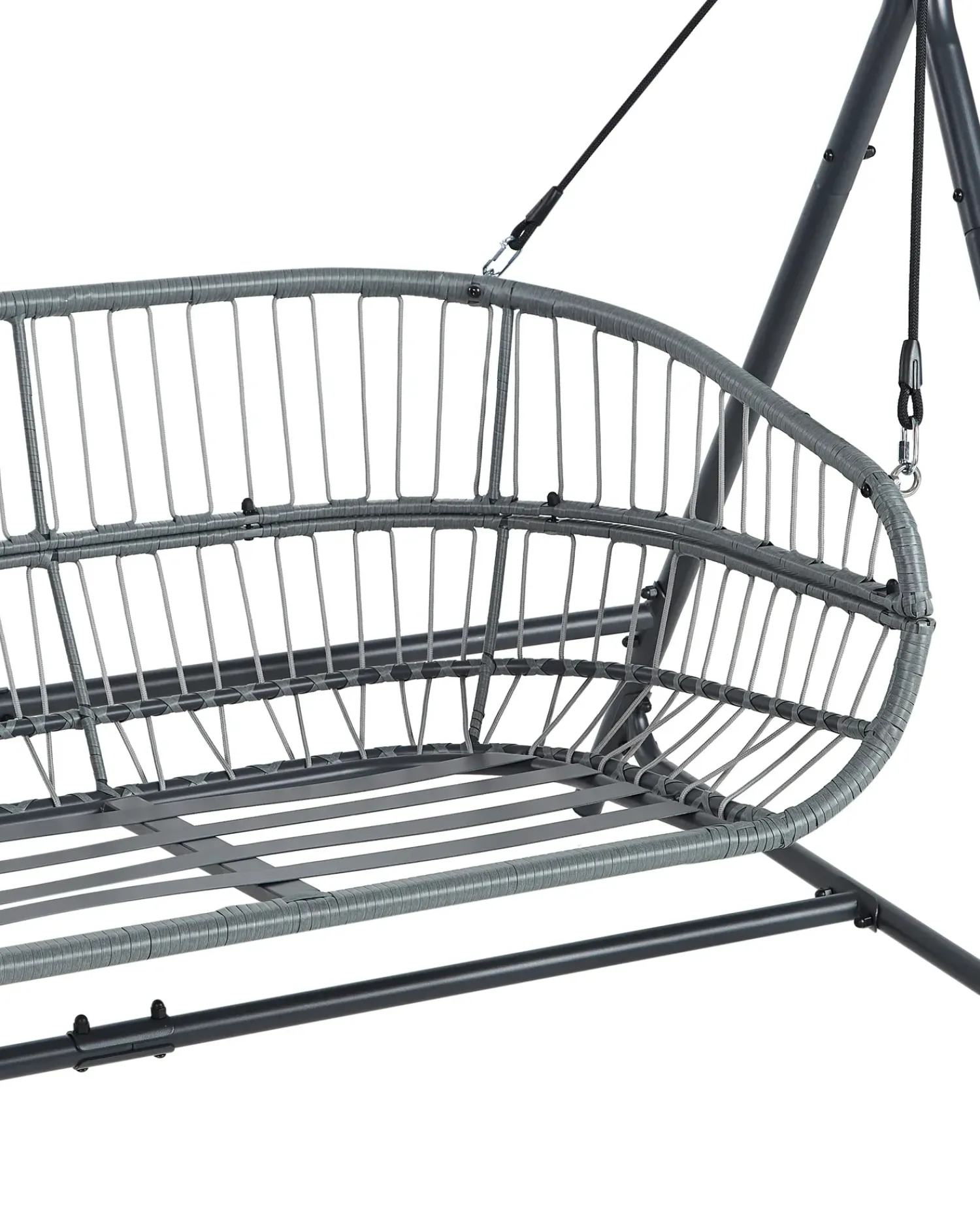 Sale Beliani Dondolo da giardino FIASTRA Metallo scuro Grigio