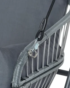 Sale Beliani Dondolo da giardino FIASTRA Metallo scuro Grigio