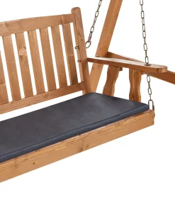 Outlet Beliani Dondolo da giardino FIBBIALLA Legno di abete Marrone Grigio Marrone