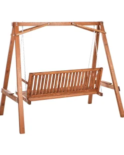 Online Beliani Dondolo da giardino FICARELLA Legno di larice Marrone