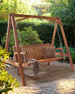 Online Beliani Dondolo da giardino FICARELLA Legno di larice Marrone