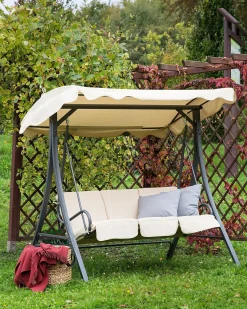 Online Beliani Dondolo da giardino GARBO Metallo Beige
