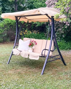 Online Beliani Dondolo da giardino GARBO Metallo Beige