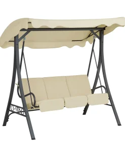Online Beliani Dondolo da giardino GARBO Metallo Beige
