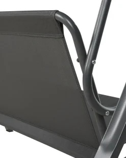 Beliani Dondolo da giardino GARBO Metallo scuro Grigio