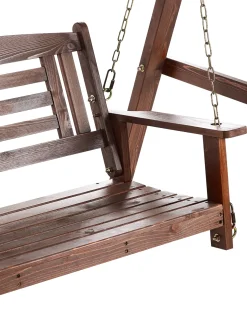 Best Beliani Dondolo da giardino NERITO Legno di abete scuro Marrone