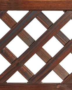 Discount Beliani Dondolo da giardino SENARICA Legno di abete Marrone scuro Marrone Oro