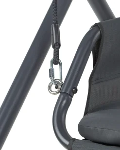 Discount Beliani Dondolo da giardino SOLAGNA Metallo scuro Grigio