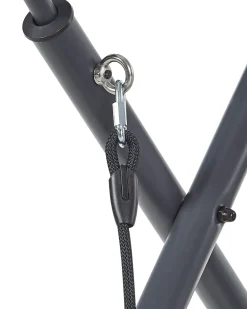 Discount Beliani Dondolo da giardino SOLAGNA Metallo scuro Grigio