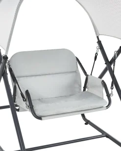Online Beliani Dondolo da giardino SOLAGNA Metallo chiaro Grigio