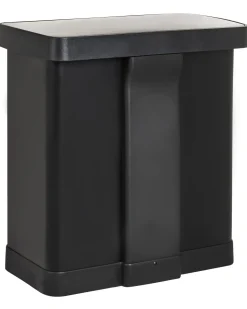 Online Beliani Doppio cestino per i rifiuti 60 L ECOSORT Metallo Nero
