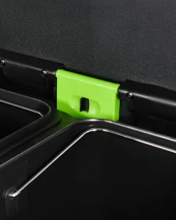 Online Beliani Doppio cestino per i rifiuti 60 L ECOSORT Metallo Nero