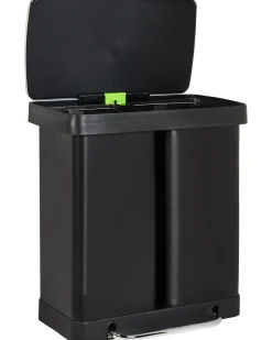Online Beliani Doppio cestino per i rifiuti 60 L ECOSORT Metallo Nero