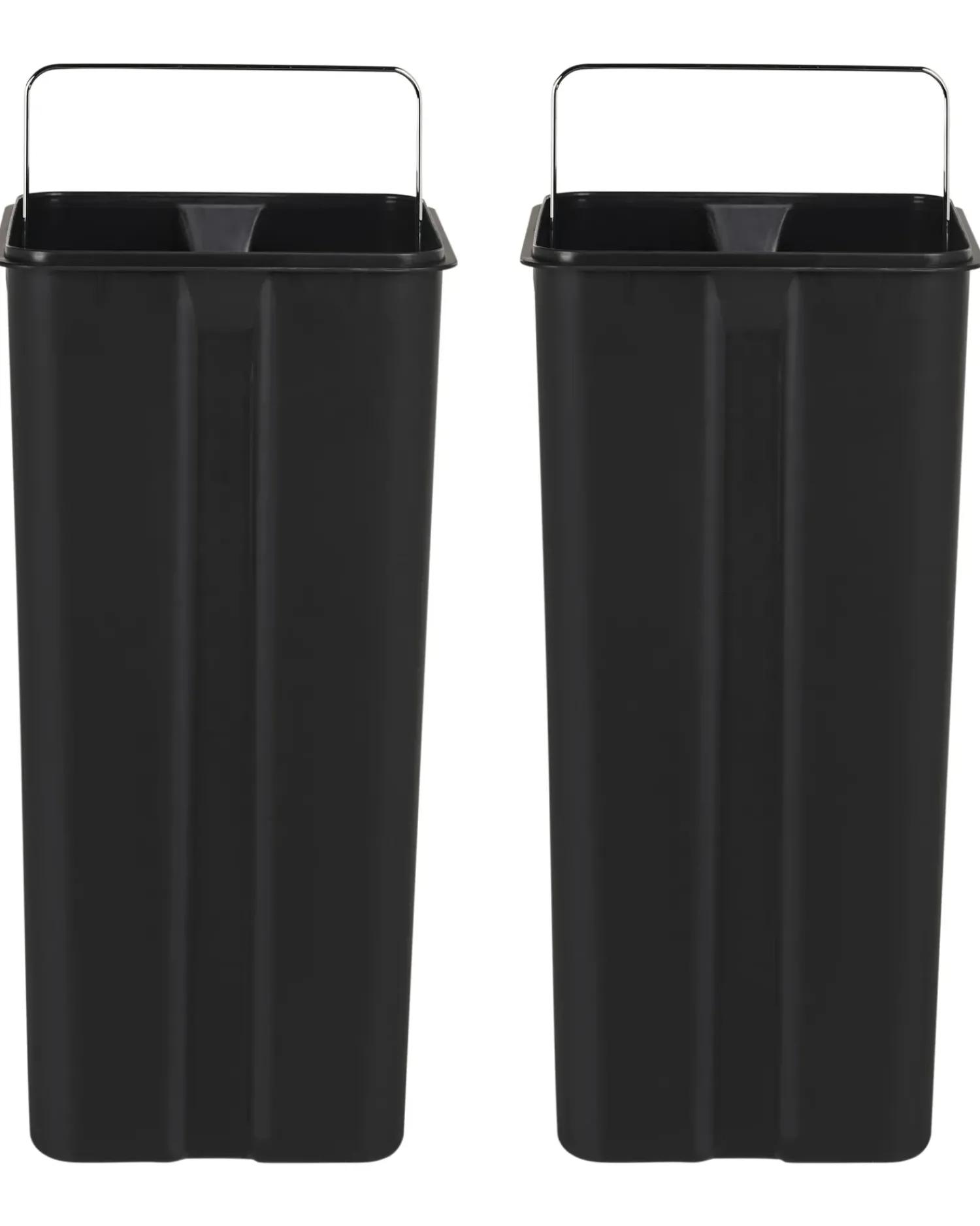 Discount Beliani Doppio cestino per i rifiuti 60 L ECOSORT Metallo Verde chiaro Verde Nero