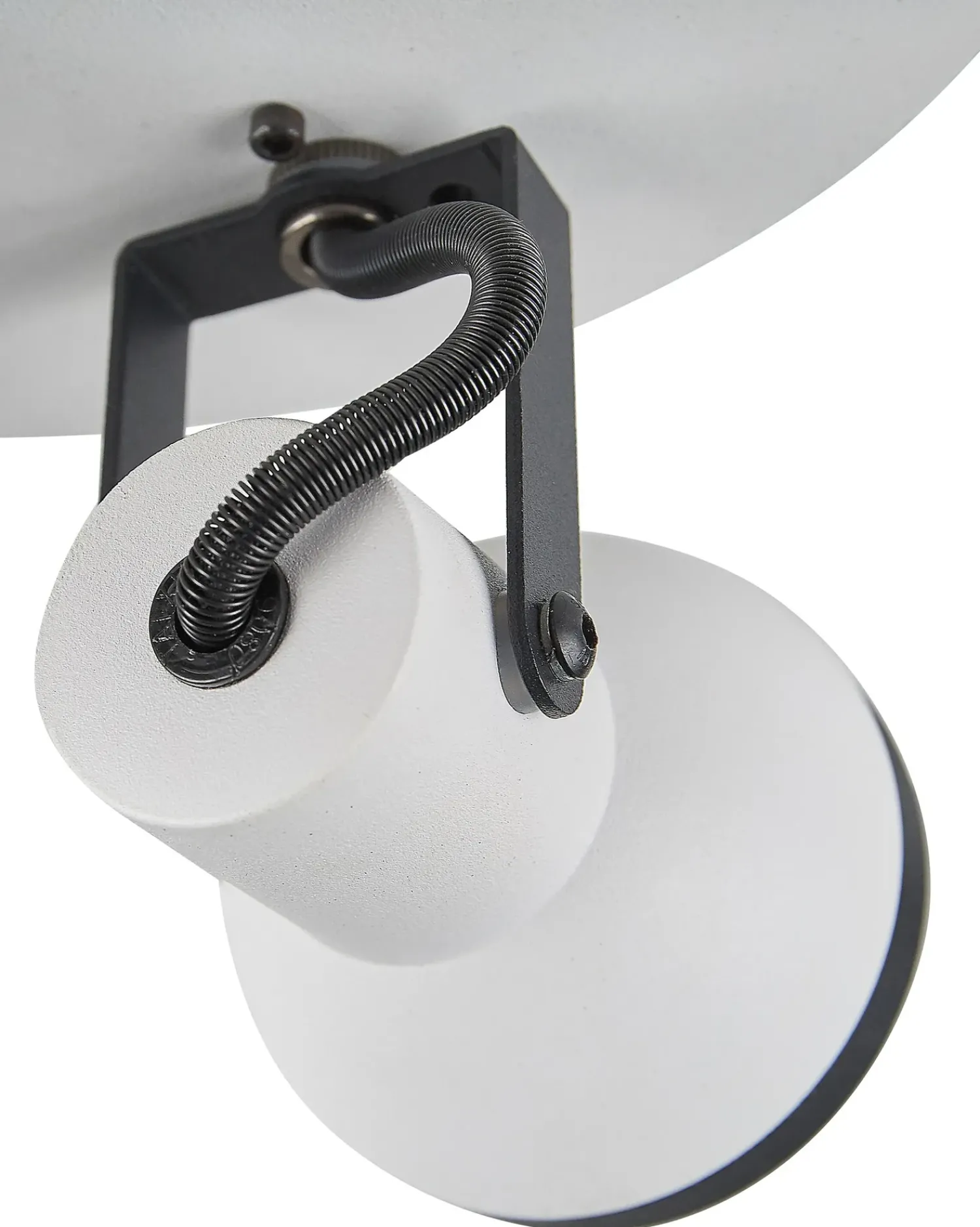 Best Beliani Faretto a 3 luci BARO Regolabile Metallo Bianco Bianco Nero