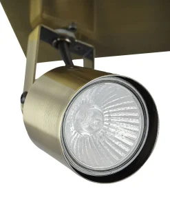 Discount Beliani Faretto a 4 luci BONTE Regolabile Metallo Ottone