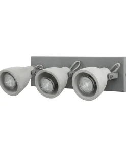 Discount Beliani Faretto a 3 luci MISTAGO Regolabile Cemento Grigio