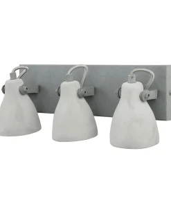 Discount Beliani Faretto a 3 luci MISTAGO Regolabile Cemento Grigio