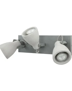 Discount Beliani Faretto a 3 luci MISTAGO Regolabile Cemento Grigio