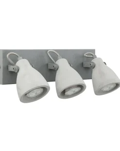 Discount Beliani Faretto a 3 luci MISTAGO Regolabile Cemento Grigio