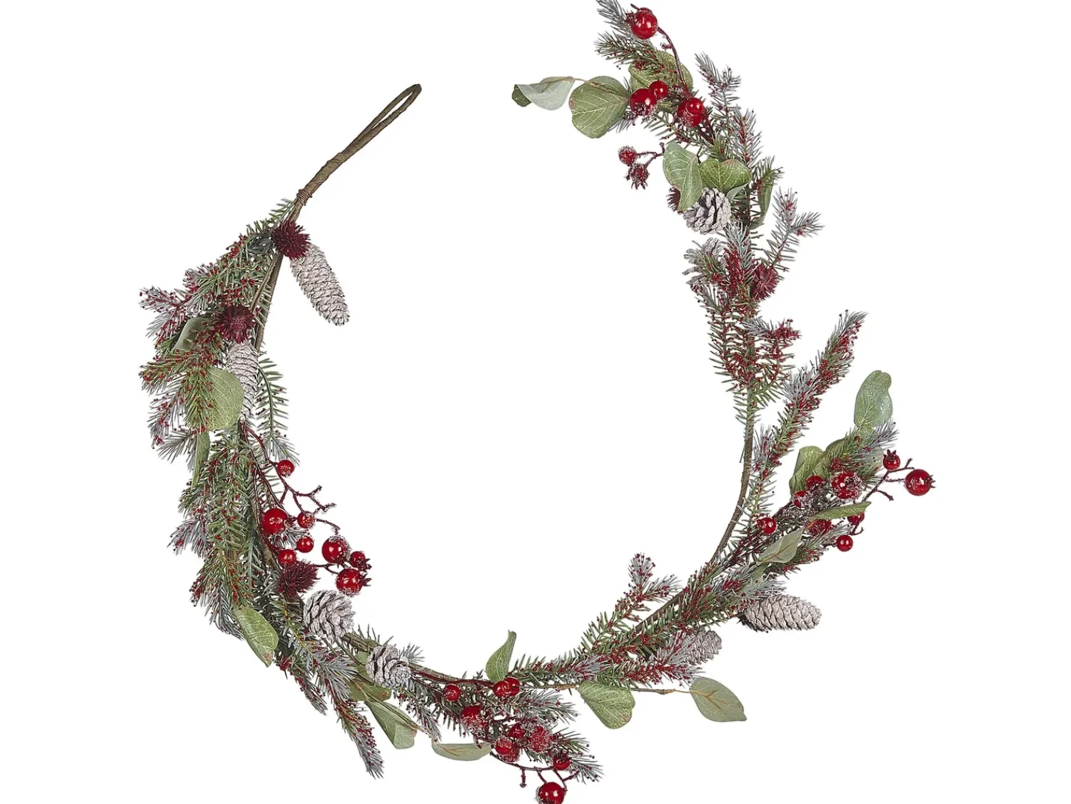 Online Beliani Festone di Natale IRUN 150 cm Rosso Rosso Verde