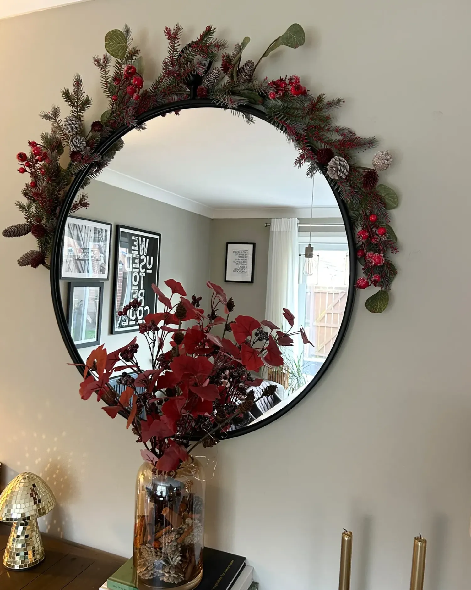 Online Beliani Festone di Natale IRUN 150 cm Rosso Rosso Verde